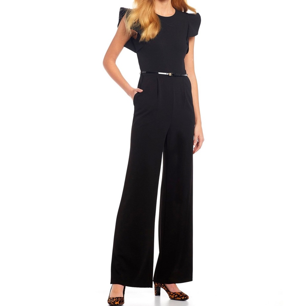 Calvin Klein Women's Belted Jumpsuit